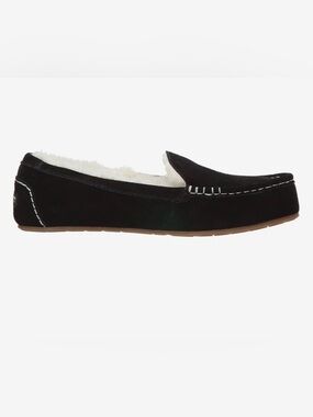 Koolaburra by UGG Women's Lezly Suede Slipper Moccasin Loafers In Black Size 9